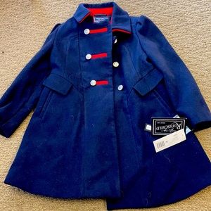 NWT Rothschild navy and red peacoat 6